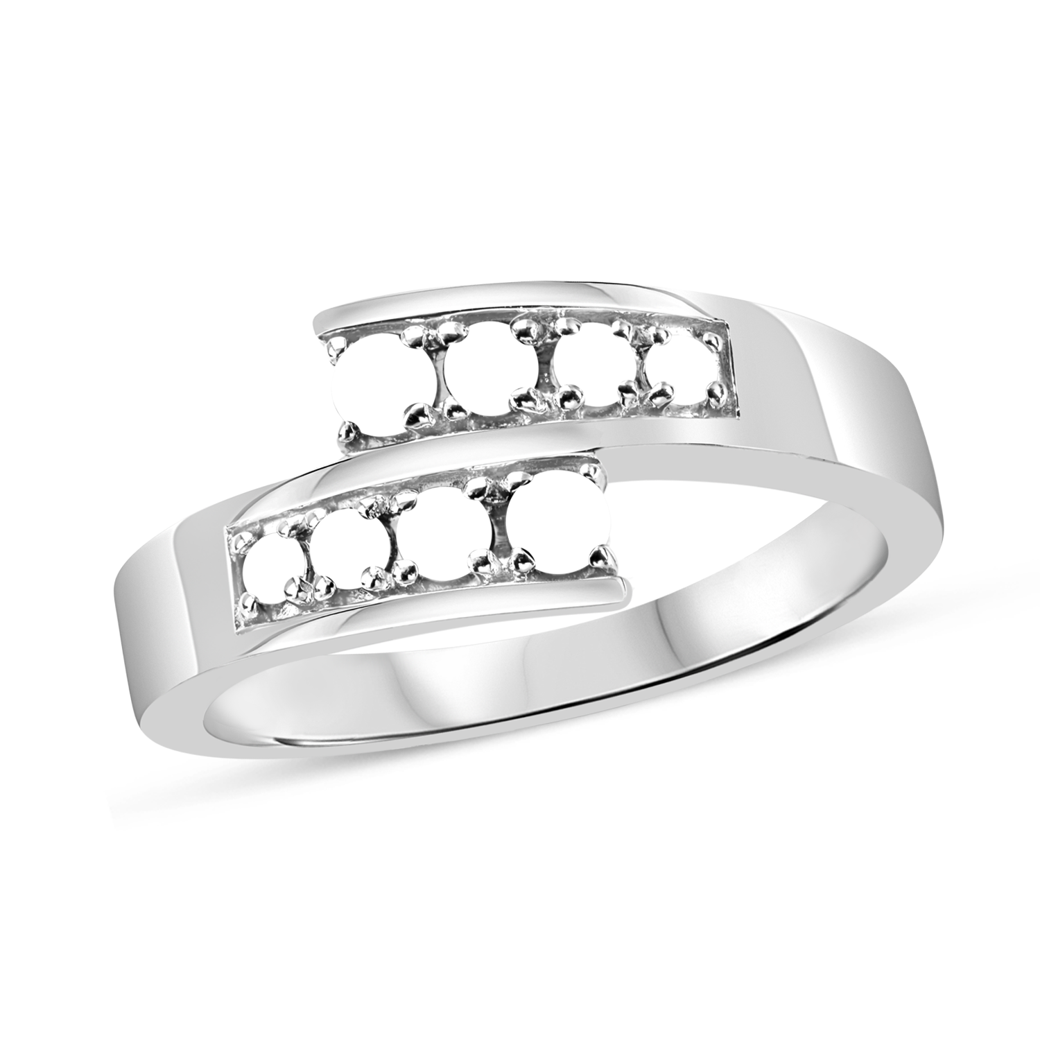 Mother s Birthstone Bypass Ring 8 14 Stones Zales