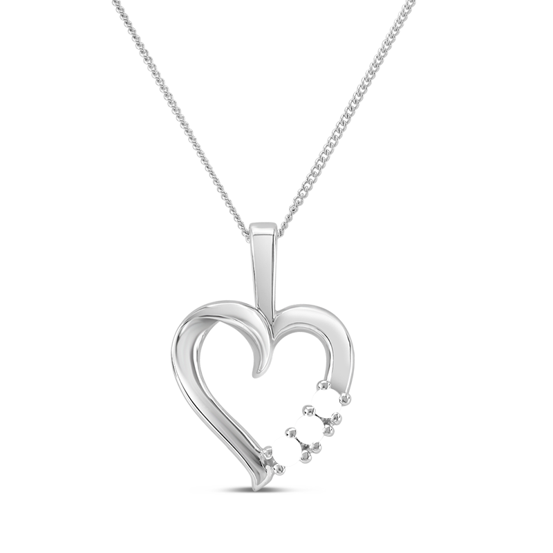 Zales three 2025 heart necklace