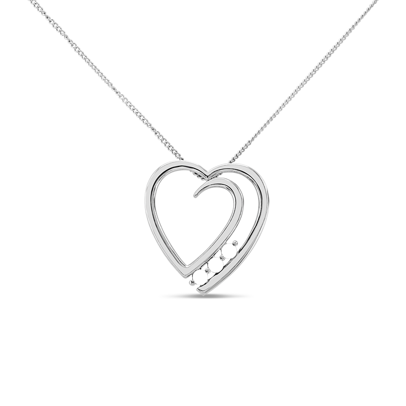 Bond Heart Necklace Black