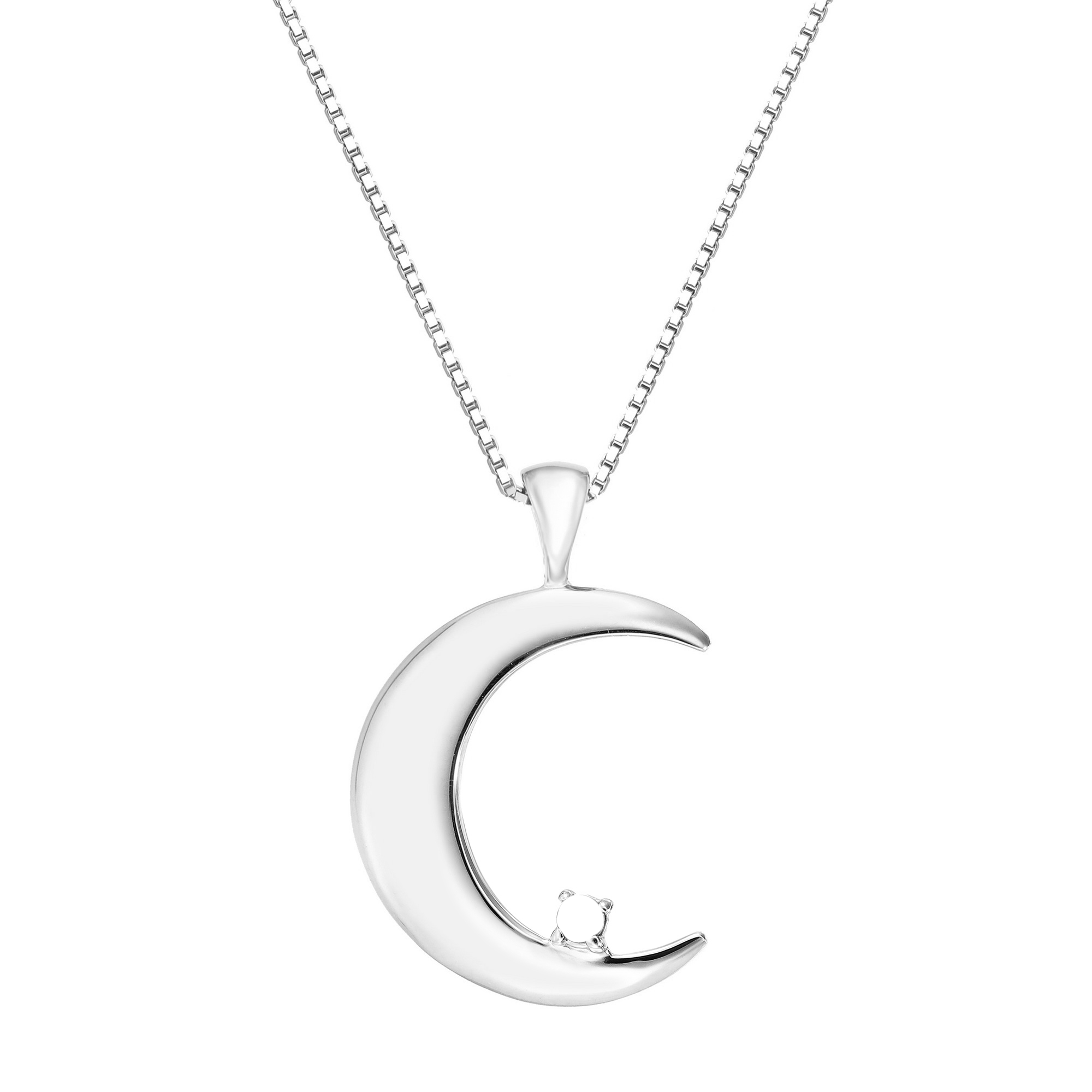 Zales crescent moon deals necklace
